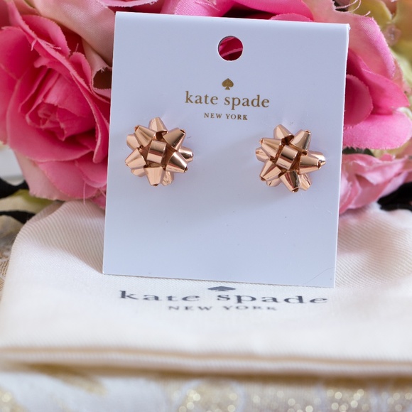 kate spade bow earrings - Picture 4 of 5